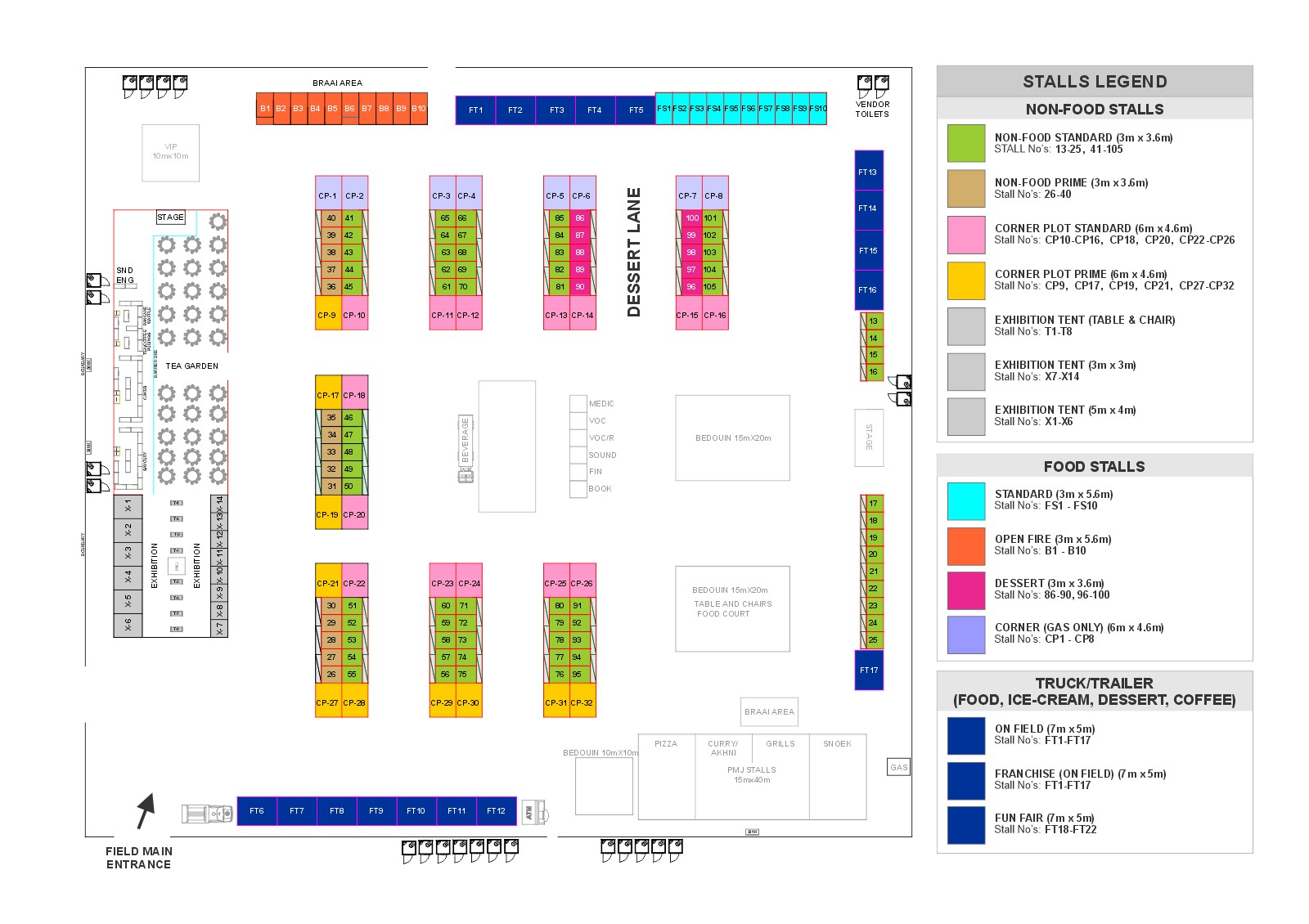 FESTIVAL - STALL LAYOUT 2026
